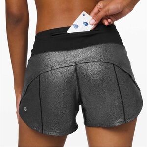 Lululemon Women's size 2 tall Metallic Foil Speed Up Short